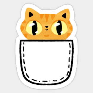 Orange tabby cat Sticker